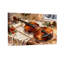 Ensemble de 3 impressions sur toile de Noël, violon, feuilles de pin, fenêtre, neige, ensemble-842135578