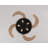 48-Inch Modern Black Ceiling Fan With Light And Remote Control (Bulb Not Included)