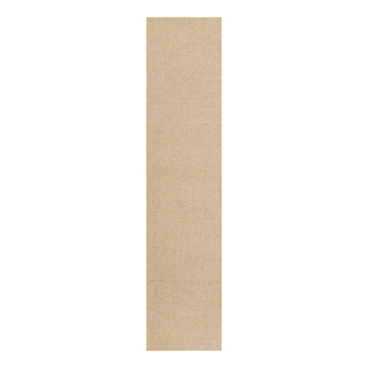 Cleasta Geometric Machine Woven Polypropylene Area Rug in Natural