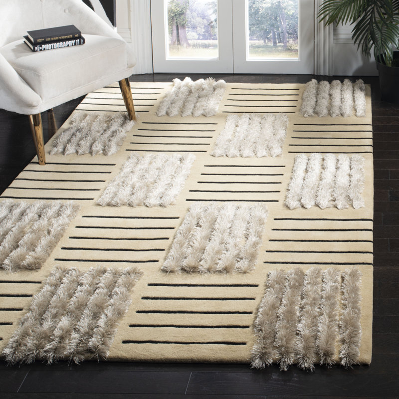 Tapis en laine et viscose touffeté à la main Soho, Rectangle 9 pi 6 po x 13 pi 6 po