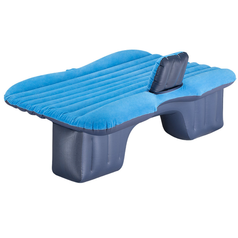 Matelas gonflable portatif pour camping, Bleu