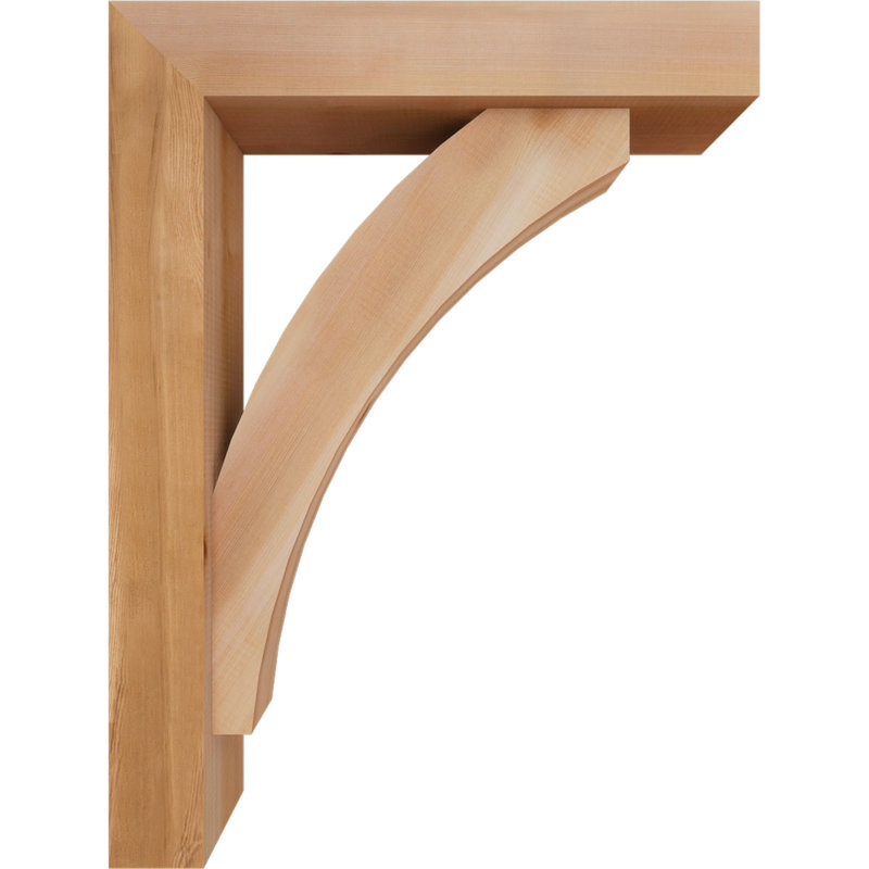 Support de bloc Thorton avec entretoise décalée, 32 x 24, Cèdre rouge occidental de l 5 1/2 po (lisse)