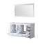 Meuble-lavabo blanc 60 po X P 22 po D et 58 po Miroir