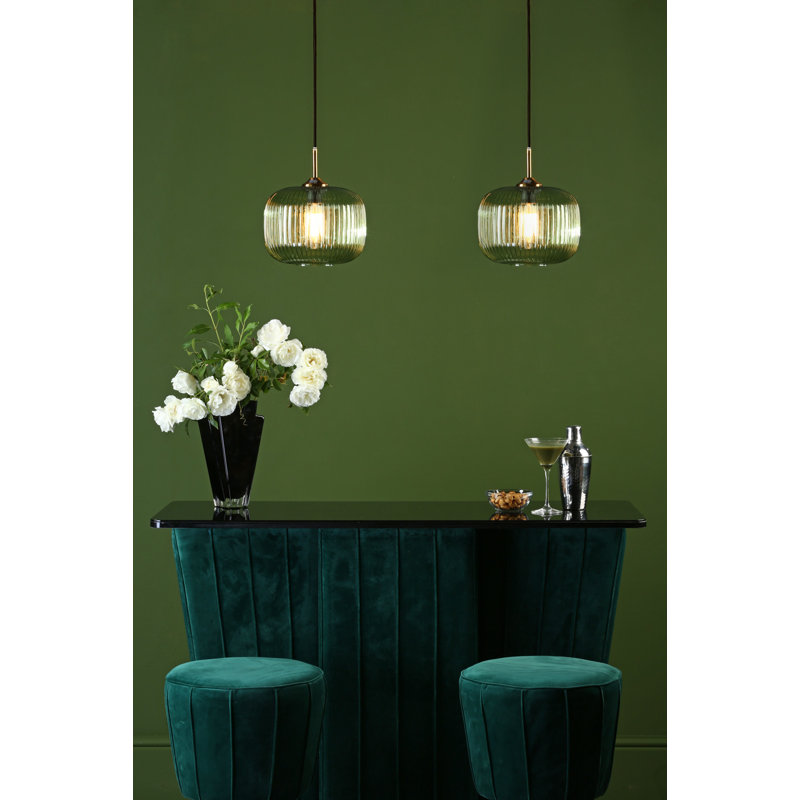 Chelbi 1 - Light Pendant, Bronze, Green