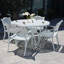 Table de salle à manger 48 "48 po pour table de patio en fonte d'aluminium-1081559873