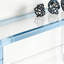 Console en verre transparent avec plateau en acrylique-396139181-396139182