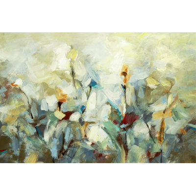 Nouveau Floral Design II - Wrapped Canvas Painting