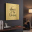 «Dance in the Kitchen» par imperfect Dust, art mural en métal doré, 12 po x 12 po-822367504