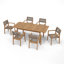 Bennett 6 - Person Rectangular Outdoor Dining Set-112324246