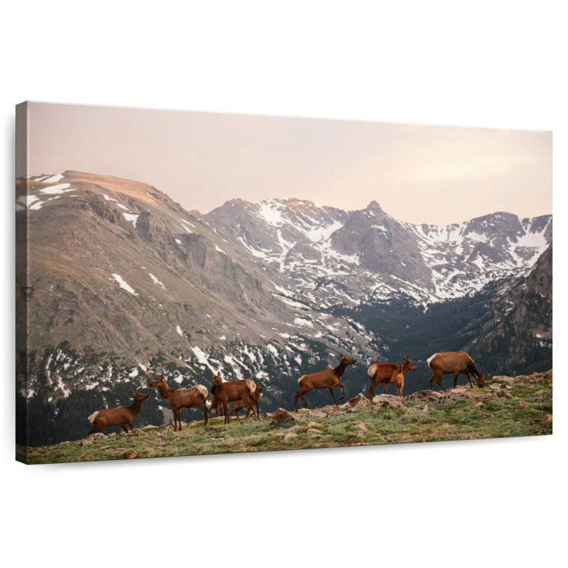 Brampt Deer Gang, 8" H x 12" W