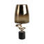 Sagebrook Home 19" Lusaka Large Hurrican Glass With Stone Base, Gold-1958620137