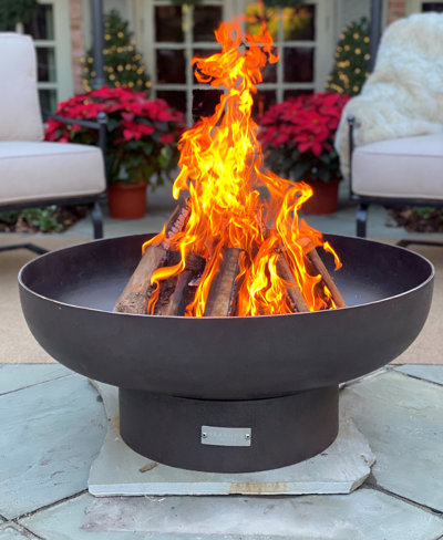 Harrogate Steel Wood Burning Fire Pit | AllModern