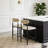Armless Upholstered Counter Stool With Metal Frame-502510510