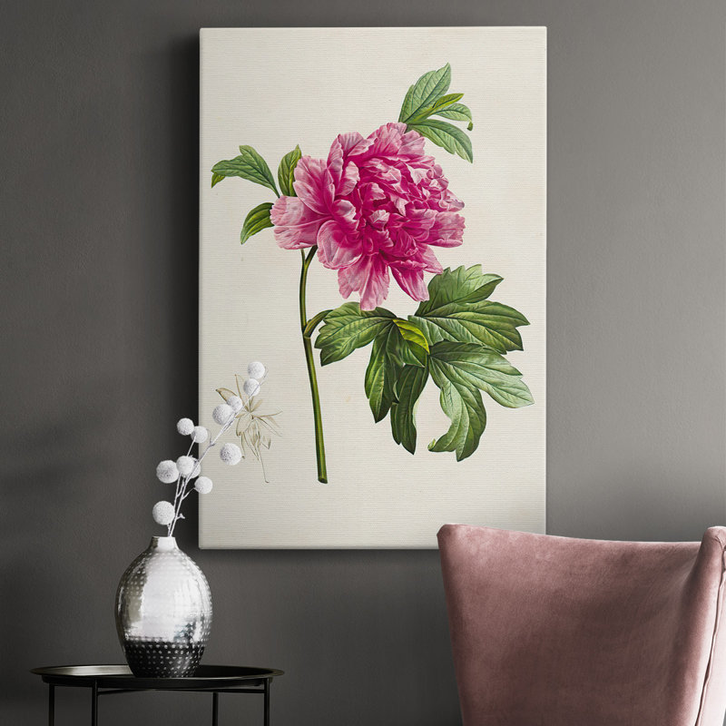 " Pretty Pink Botanicals I ", 18" H x 12" W x  1.5" D