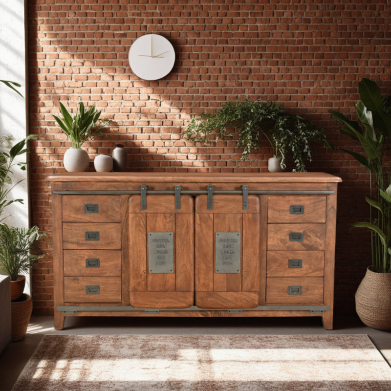 Gratian 160cm Solid Wood Sideboard