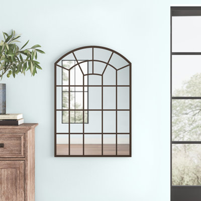 Three Posts™ Sleepy Hollow Metal Flat Wall Mirror & Reviews | Wayfair