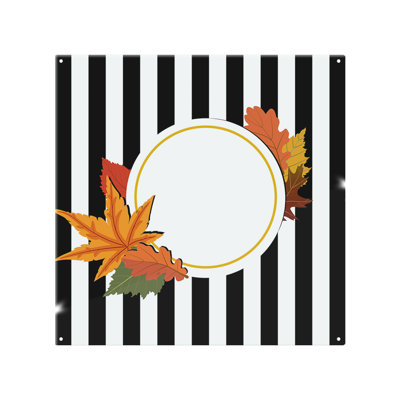 Stripes Autumn Leaves Splash Back