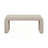 Beige Boucle Waterfall Bench