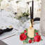 Couronne de 4 petites bougies roses-538015545