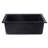 ALFI brand AB2420DI-BLA Black 24" Drop-In Single Bowl Granite Composite Kitchen Sink-14644814