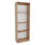 Bibliothèque Vinton avec tablettes spacieuses, chêne naturel / blanc - bureau