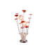 Lampe de table en aluminium à bourre en cuivre doré / argenté en aluminium pour salon, table de chevet pour chambre à coucher, lampe à DEL