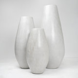 Lily''s Living 24" H Light Gray Cement Hopson Vase Large Opening