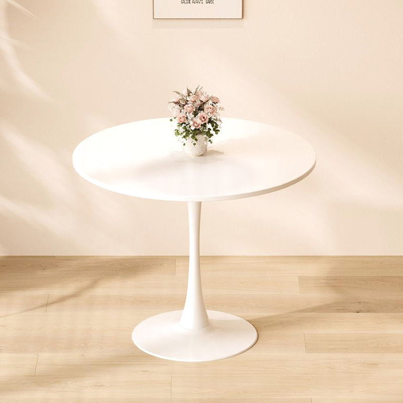 White Mid Century Coffee Table, And Steel Build Quality Elegant Table With Solid Base