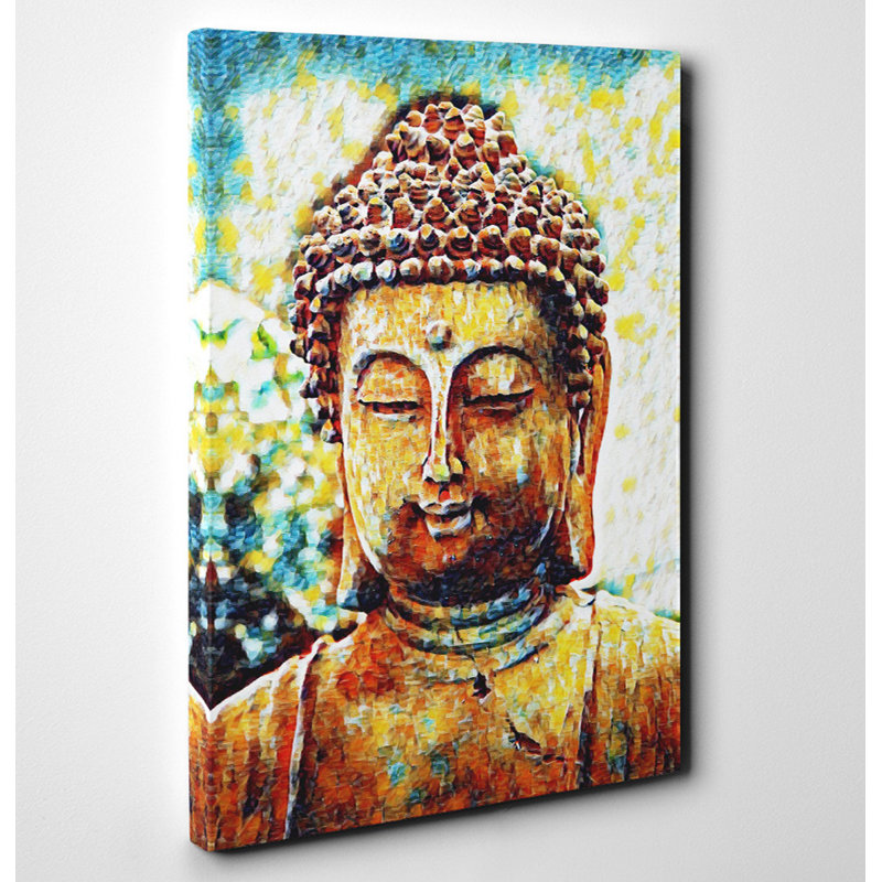 Oriental Buddha (4) Art - Wrapped Canvas, 76cm H x 50cm W