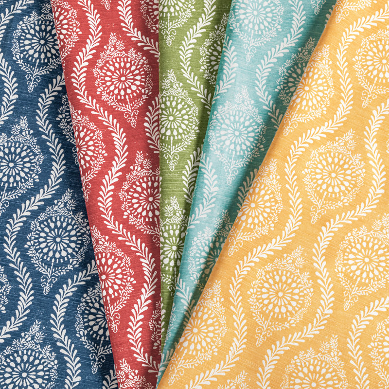 Manoir Marindol Print Fabric, Canary
