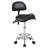 24.4-38.4"H Adjustable Height Ergonomic Lab Stool With Foot Rest