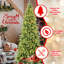 Arbre de Noël compact peu encombrant Pe + pvc Design réaliste pour les petits espaces