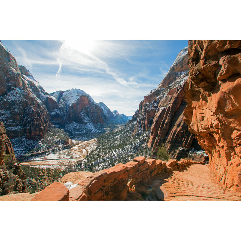 Angels Landing Randonnée par Htrnr - Photographie sur toile tendue, H 8 po x l 12 po
