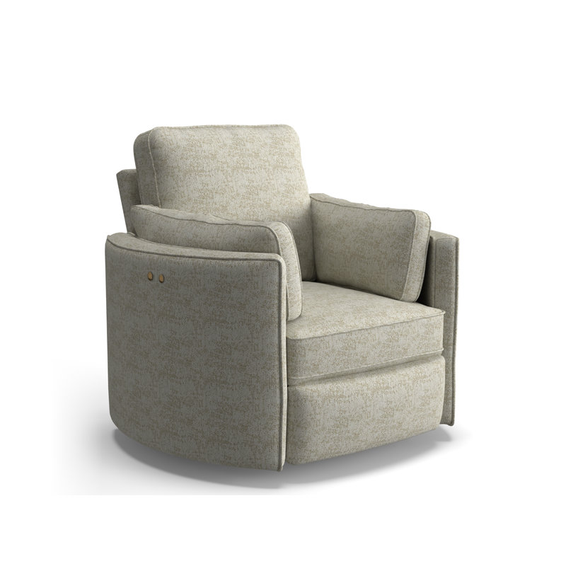 Fauteuil inclinable Vedika, Chenille Malibu Parchment Performance, Alimentation
