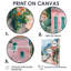 Impression d'art mural «Pink Coastal Village Italy III - Italy»-106125021-106125024