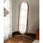 Oval Solid + Manufactured Wood Metal Full Length Mirror