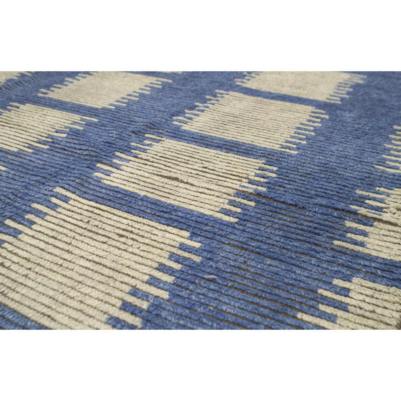 Moroccan Wool Floral Area Rug, Rectangle 8' x 10'