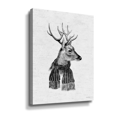 Holiday Reindeer - impression sur toile