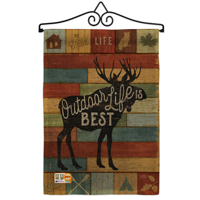 Double Sided 18.5'' H x 13'' W Polyester Garden Flag