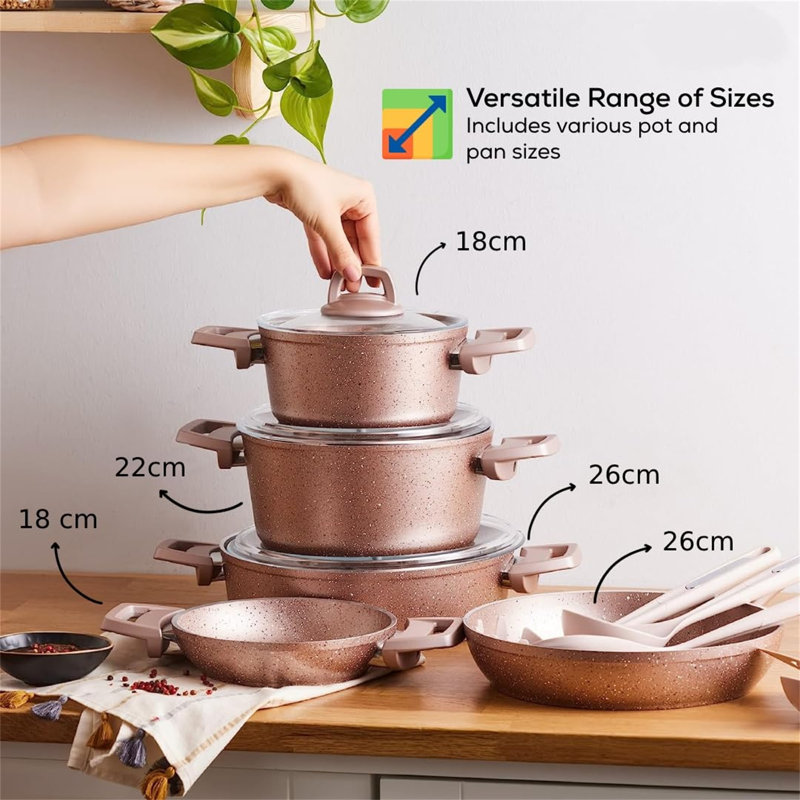 Compas 13 - Piece Stoneware Cookware Set