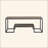 Rectangular Coffee Table With  1 Tier Shelf