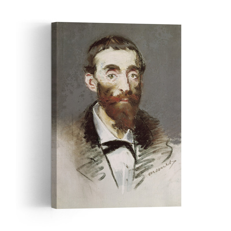 Portrait impressionniste contemporain abstrait d'Ernest Cabaner - Reproduction d'art mural, H 24 po x l 16 po