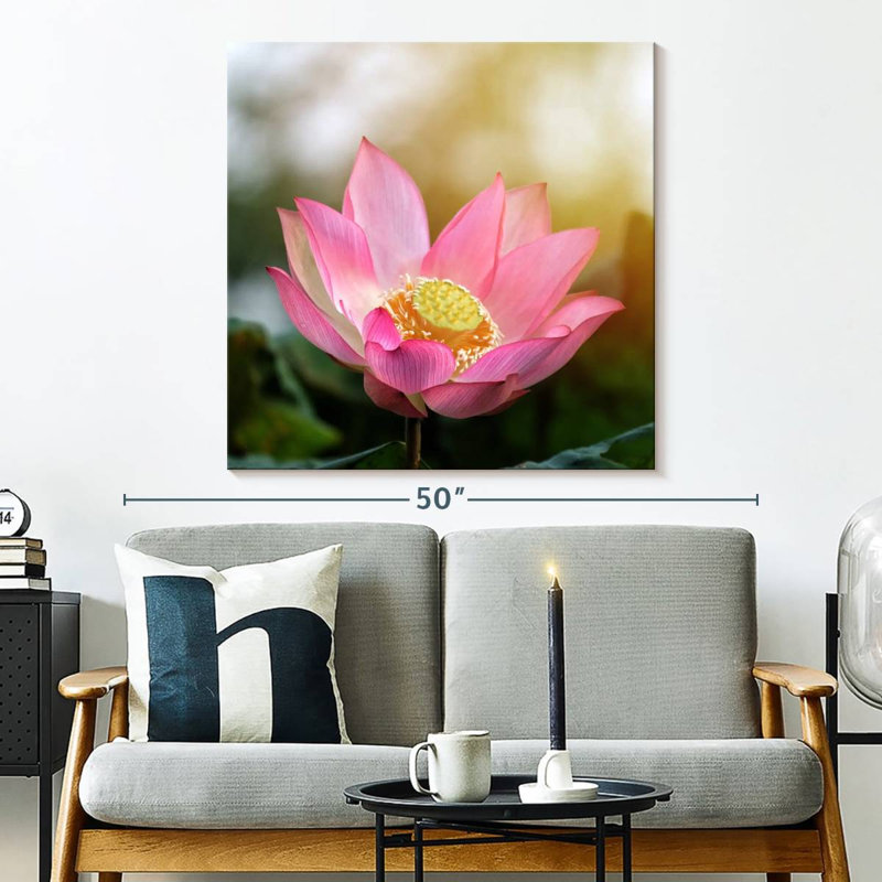 Harnek Lotus In The Sun, 33" H x 33" W