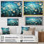 «Turquoise Tranquility», art mural abstrait-1552697881-1552697880