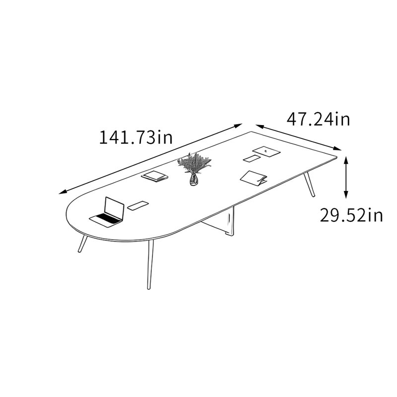 Palani, Brun noyer, H 29,52 po x L 141,73 po x l 47,24 po