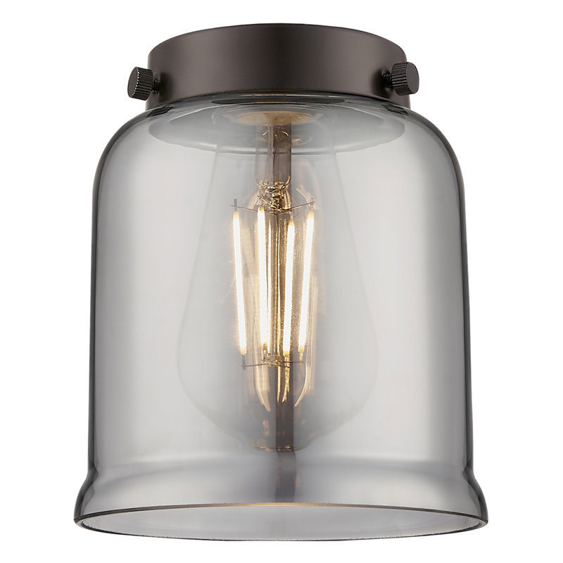 Franklin Restoration - Amberlynn - 1 Light Cord Hung Mini Pendant - On-Off Turn Switch - Bulb Not Included, Plated Smoke