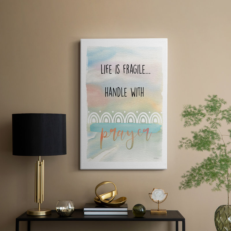 Poignée avec prières - Cavas enveloppés de galerie, H 12 po x l 8 po