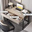 Bureau compact et pratique en bois massif à 2 tiroirs-549146765