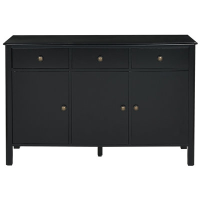 3 Door Sideboard Black Sheri