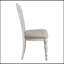 Chaise de bureau victorienne de style victorien blanc antique avec siège rembourré 1pc